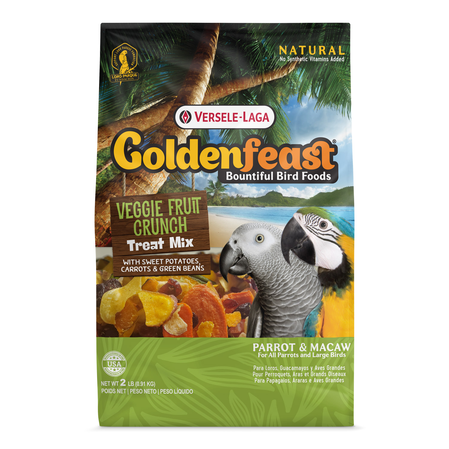 VL Goldenfeast Veggie Fruit Crunch Treat Mix, 2 lb Bag